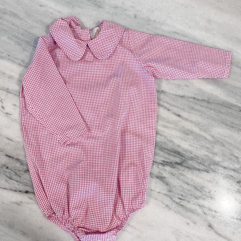 Peter Pan Collar Onesie (Long Sleeve Woven)